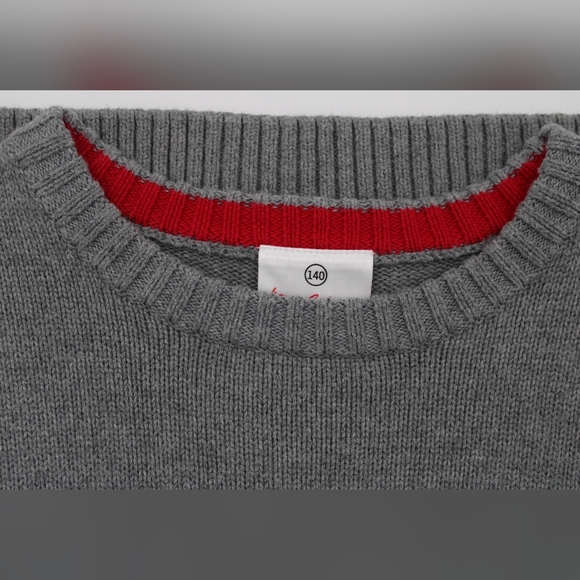 Hanna Andersson Boys Size 10 Colorblock Crewneck Sweater - Picture 3 of 5